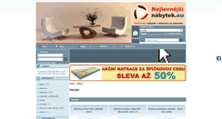 Desktop Screenshot of nejlevnejsinabytek.eu